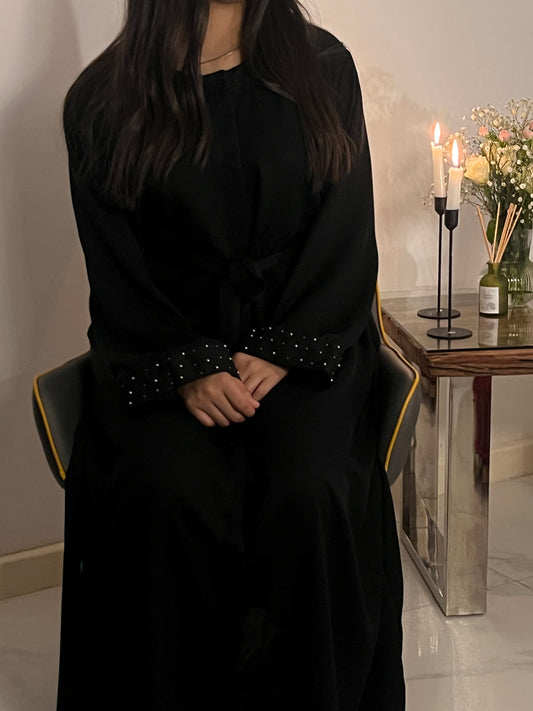 Black Premium Open abaya